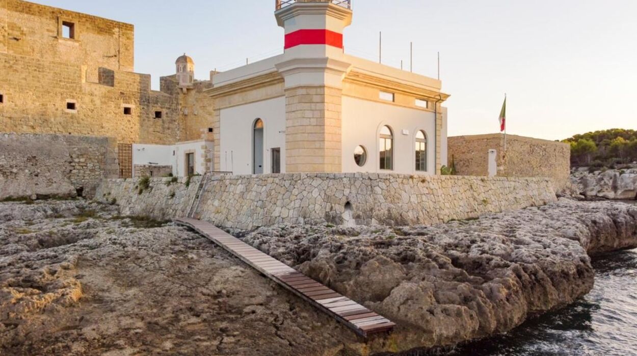 Faro di Brucoli Sicilian Lighthouse